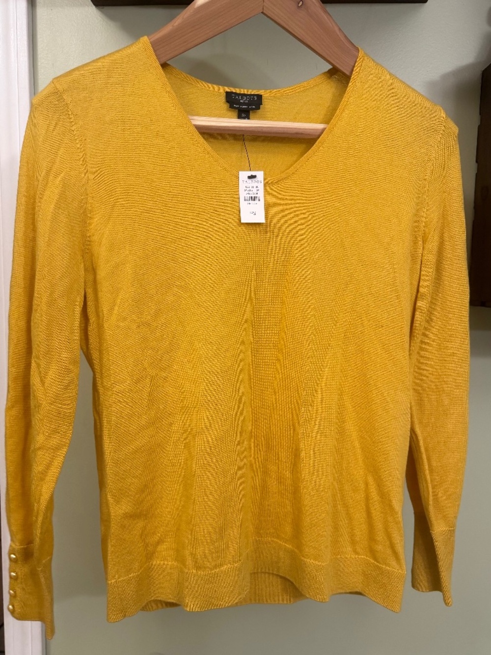 Talbots Marino Wool V neck sweater
